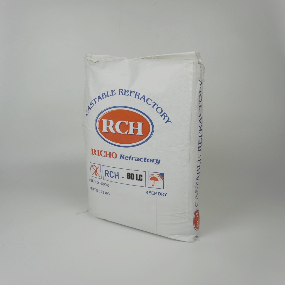 Sak castable low cement RCH 60 LC Richo Refractory 25 kg
