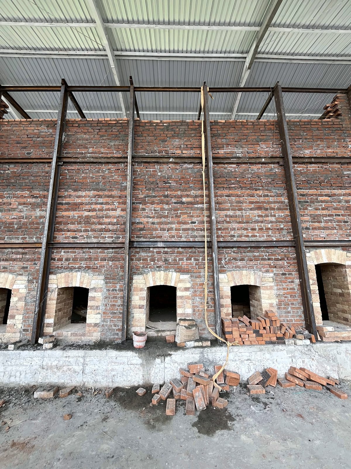 Kiln industri berlapis refractory