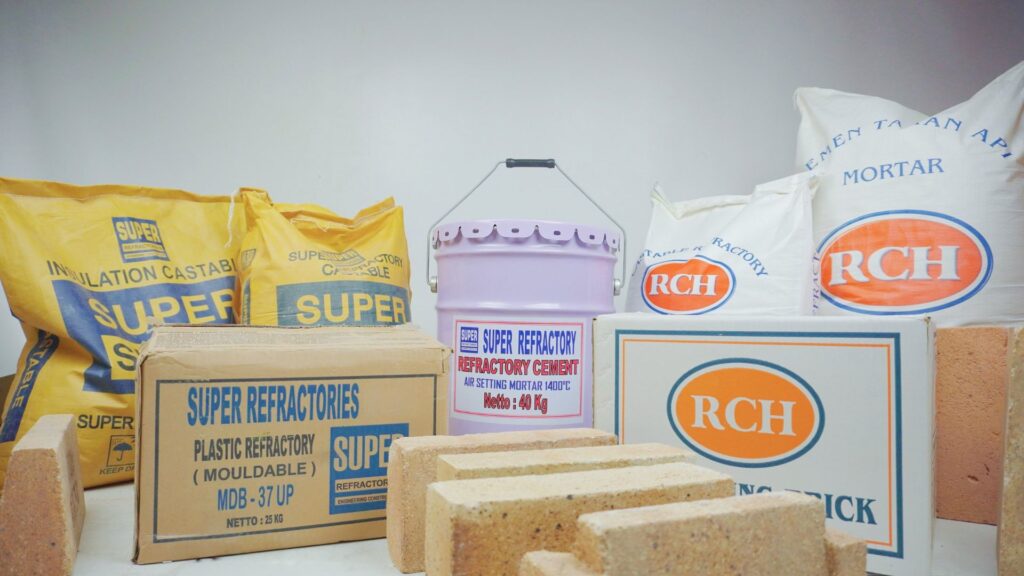 Produk Richo Refractory: castable, mortar, plastic refractory, insulating brick dan fire brick
